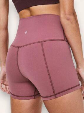 Lululemon Athletica Align High-Rise 4" Shorts Misty Merlot 8 Women’s